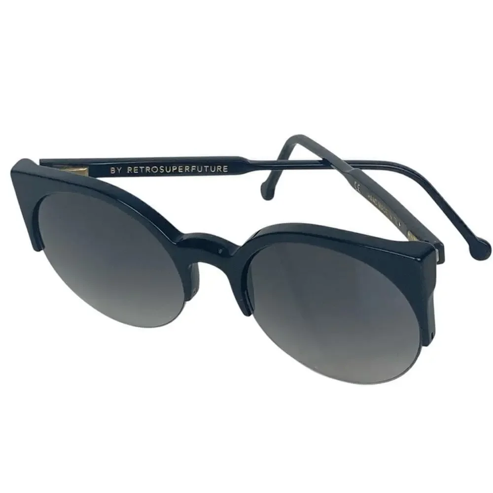 RetroSuperFuture Lucia Black Phv Sunglasses - $236.